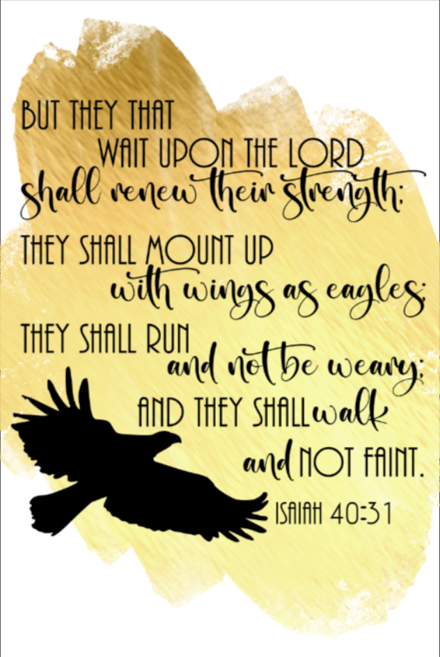 Isaiah 40:31 Large Slate